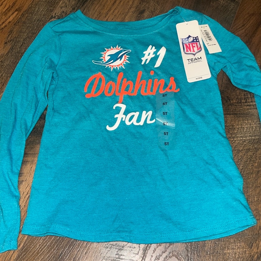 Toddler 5T Miami Dolphins NFL long Sleeve